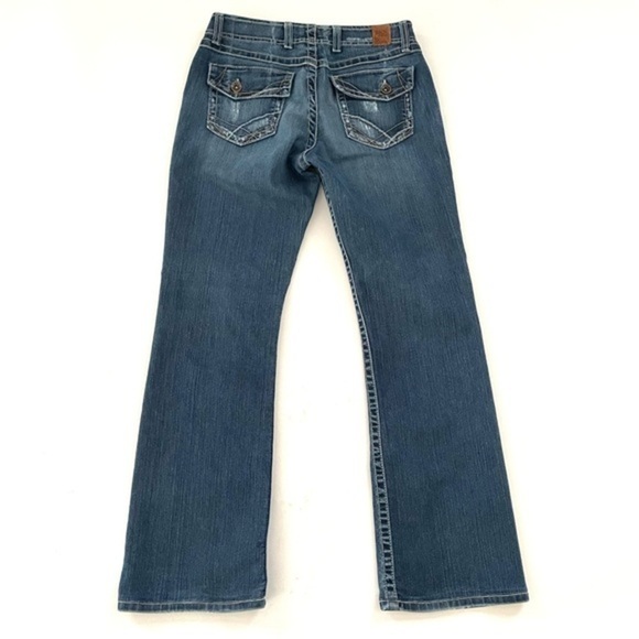 BKE Buckle Wendi Bootcut Jeans Mid Rise Size 30 Hemmed - Picture 2 of 10